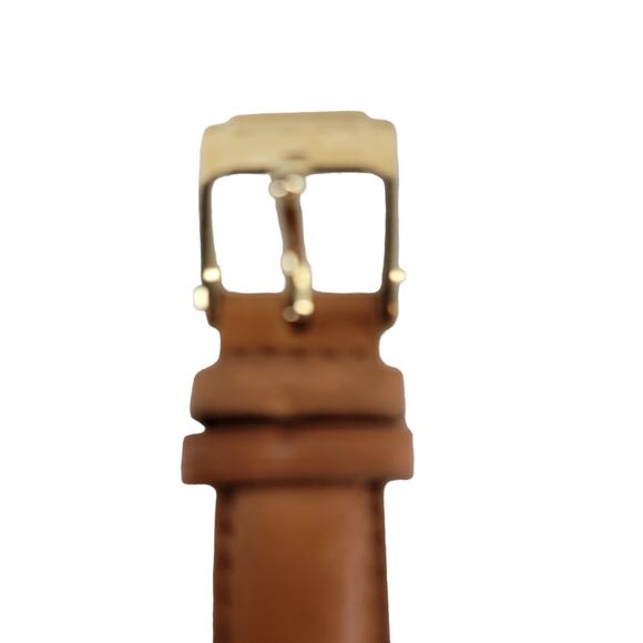 Michael Kors mk-5702 unisex Golden Tone and Brown leather strap Chronograph NWOB - Picture 4 of 7